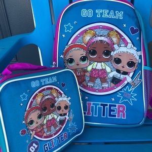 LOL Surprise backpack and lunch box combo